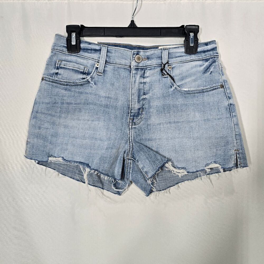 Cosmic Blue Love Cutoff Denim Shorts Size 28 Better Days Wash